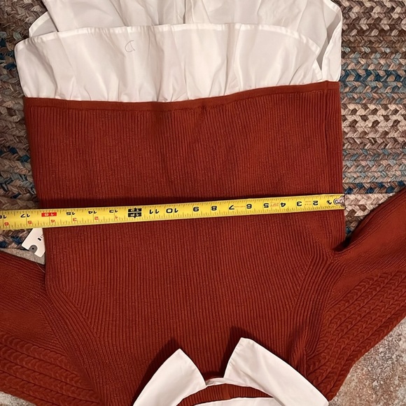 Anthropologie Maeve Textured Twofer Pullover Sweater Size Small NWT - Picture 12 of 15